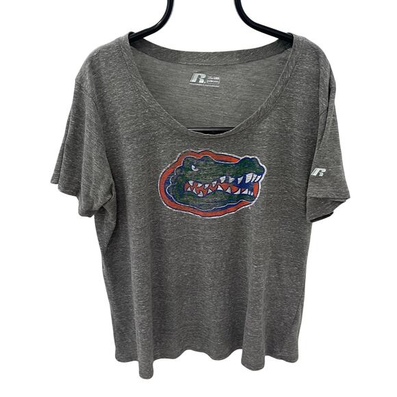 Russel Women's 3XL University Of Florida Gators Gray Logo Graphic T-shirt - Picture 1 of 5